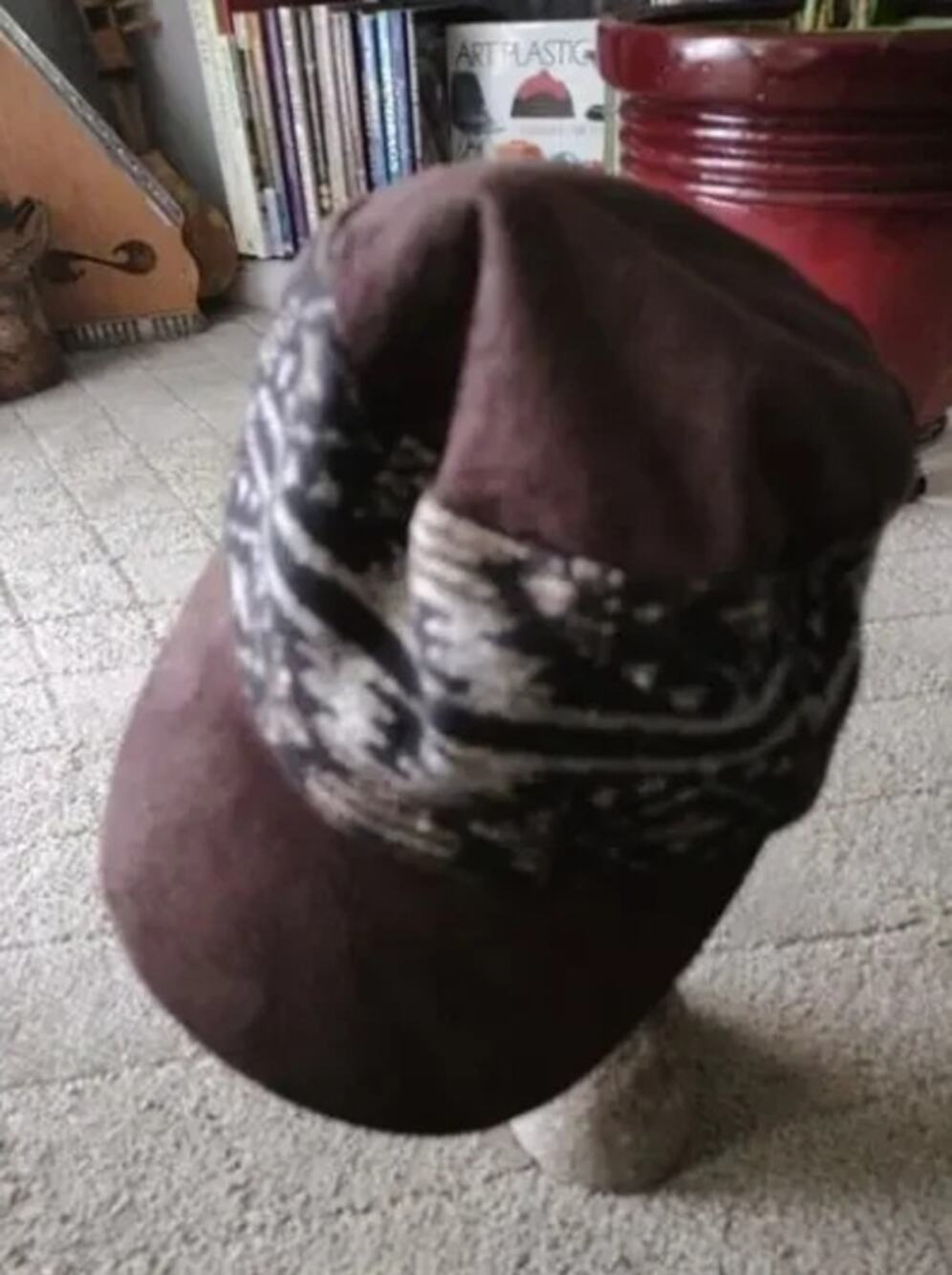 Scala Pronto Blanket Wool Cadet Cap Hat Multicolor Print One Size